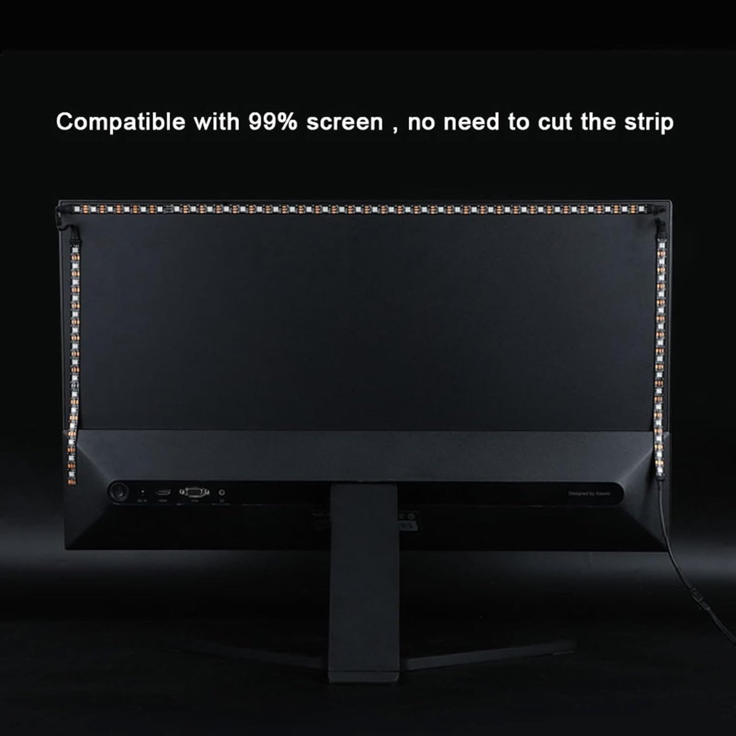 Smart RGBIC Monitor Sync Backlight – 40" Screen Reactive LED Strip (Only for PC Monitors)