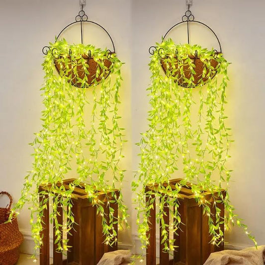 Warm White Vine LED Lights – Artificial Leaf Design