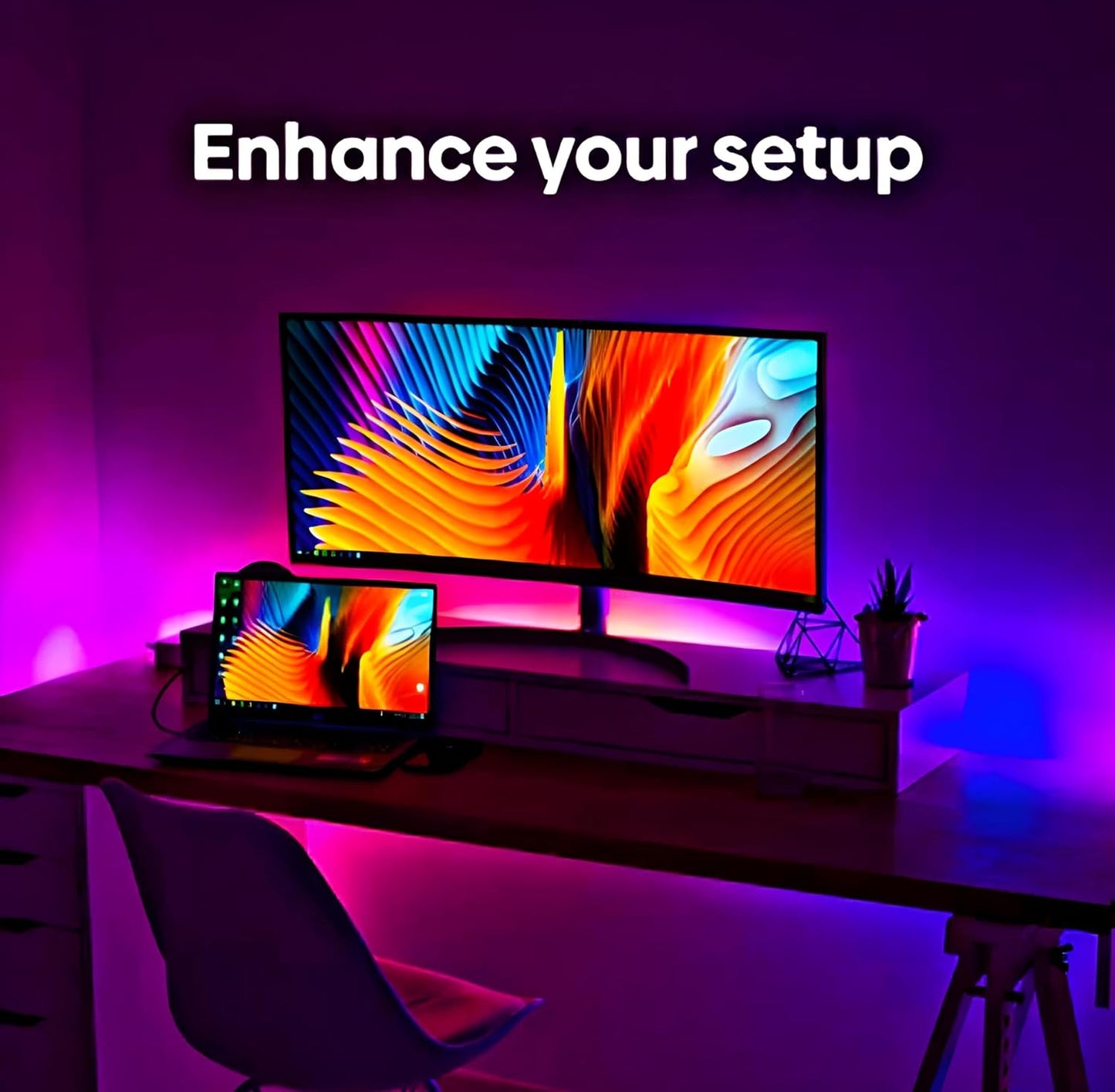 Smart RGBIC LED Strip Light β 5M (App Controlled, Music Sync)