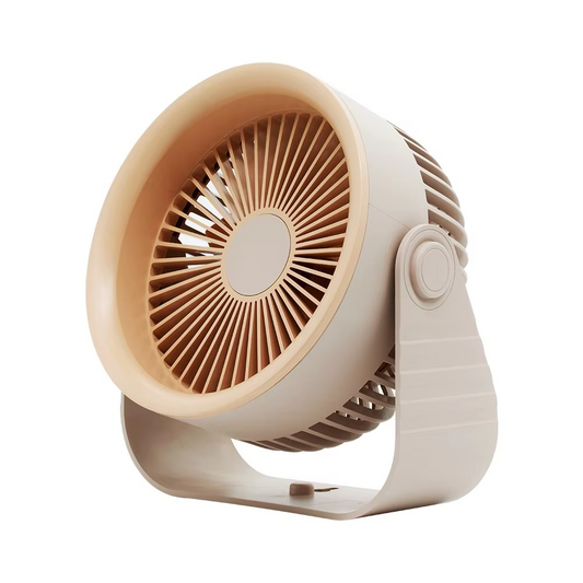 Rechargeable 90° Tilt Table Fan – Sleek, Silent & Portable - Beige