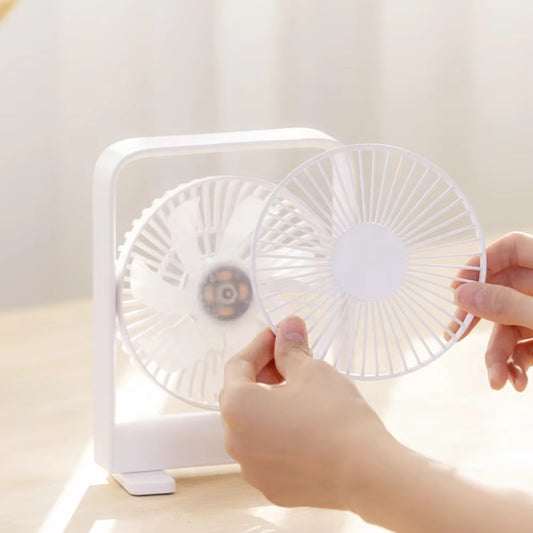 Portable Rechargeable Desk Fan | Magnetic Base & Adjustable Angle