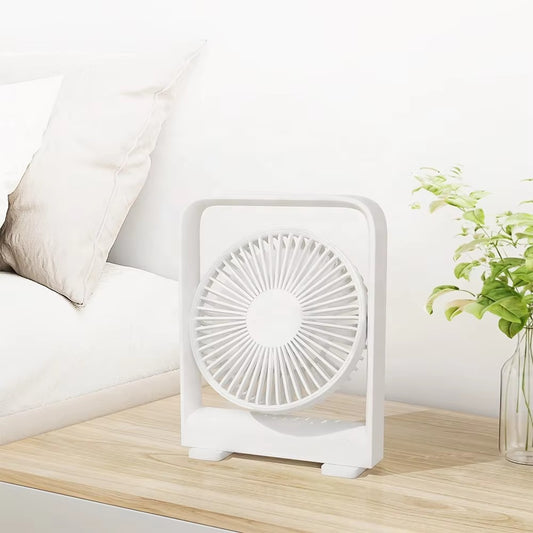 Portable Rechargeable Desk Fan | Magnetic Base & Adjustable Angle